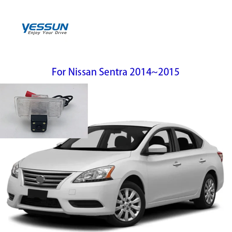 Yessun cámara de vista trasera Para nissan sentra 2013 Nissan Sentra B17~Inversa de la Cámara de Vista Posterior del Coche Monitor de Aparcamiento 2
