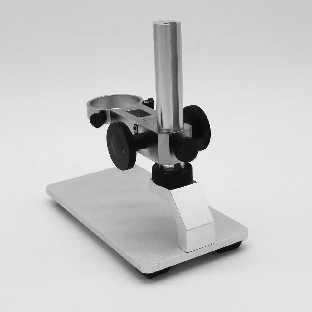 La Aleación de aluminio Microscopio Stand Portátil Arriba y Abajo Ajustable de Enfoque Manual Digital USB Microscopio Electrónico Titular 2
