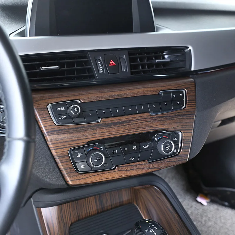 Auto Interior de un Coche del Centro de Panel de la Decoración del Marco de la Tapa de la Decoración de la Moldura de la etiqueta Engomada Para BMW X1 F48 20i 25i 25l X2 F39 2016-2019 2