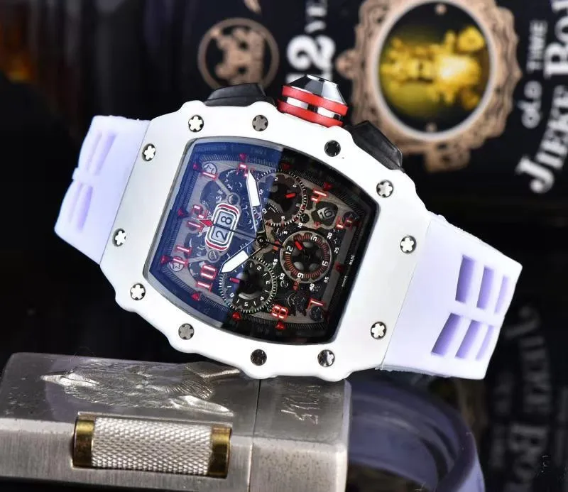 Blanco negro oro de Lujo RM Hombres Impermeable Reloj Masculino Relojes Automático de Hombre relojes de Pulsera de Reloj del Regalo de los Mejores Regalos para los Hombres 2