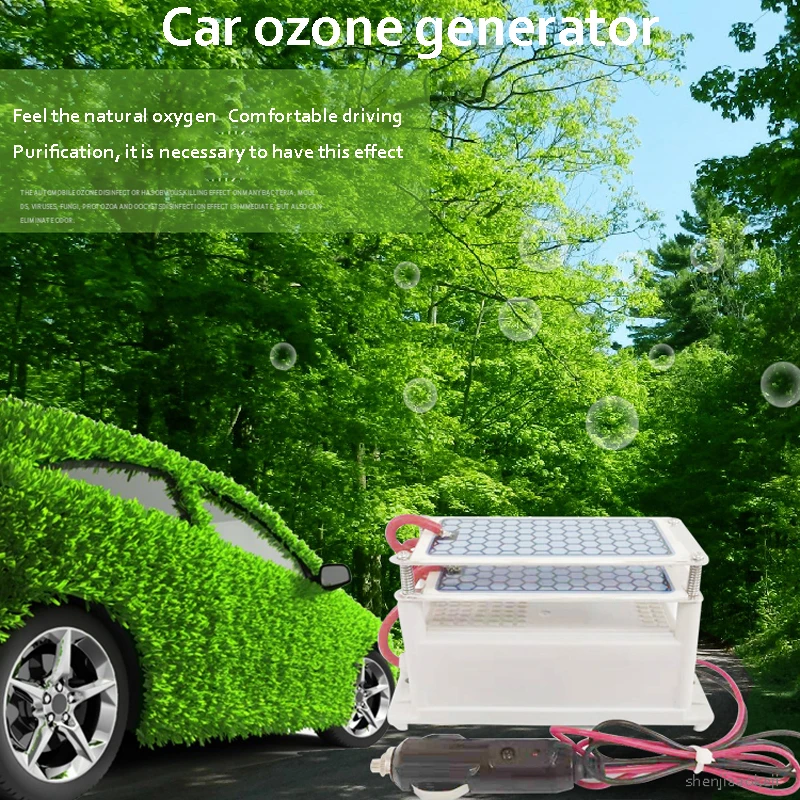 10G Mini Generador de Ozono para Coche generador de ozono purificador de aire, Esterilización Quitar el olor de Ozono desinfección de aire fresco dispositivo 2