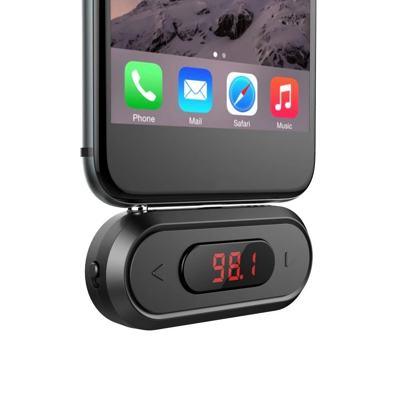 Universal Transmisor de FM Inalámbrica o Adaptador con conector de 3,5 mm para Xiaomi para el iPhone IOS Android de Altavoces del Automóvil 2
