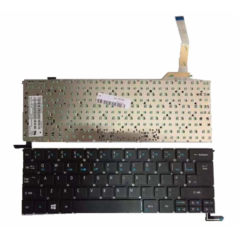YALUZU nuevos inglés teclado del ordenador portátil para ACER S3-392 S3-392G R13 R7-371 R7-371T serie de diseño de interfaz de usuario negro portátil con luz de fondo 2