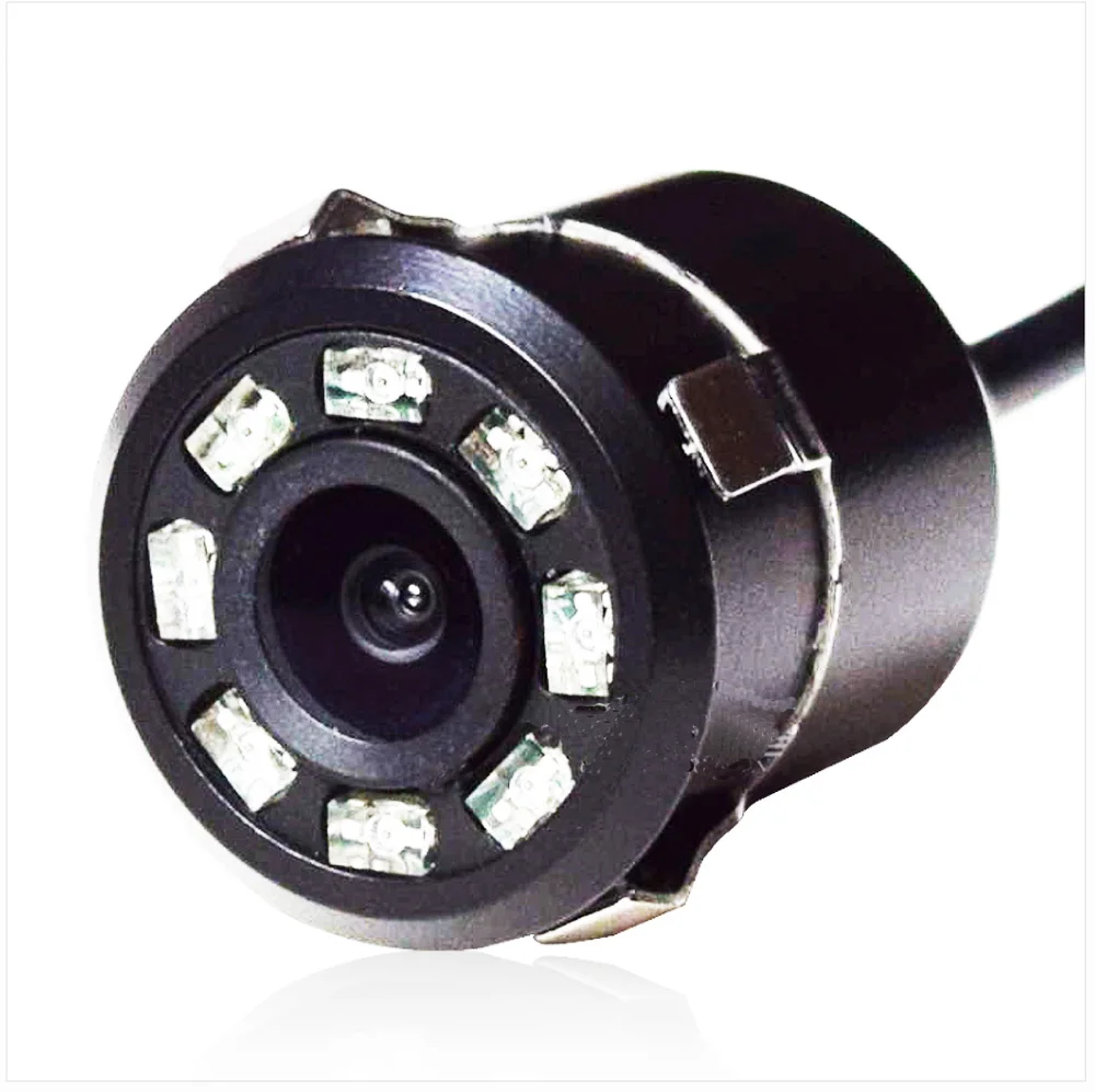 Coche Universal de 18.5 mm Super Mini con luz led agujero revertir de visión trasera cámara de vídeo ccd HD de la visión nocturna resistente al agua 2
