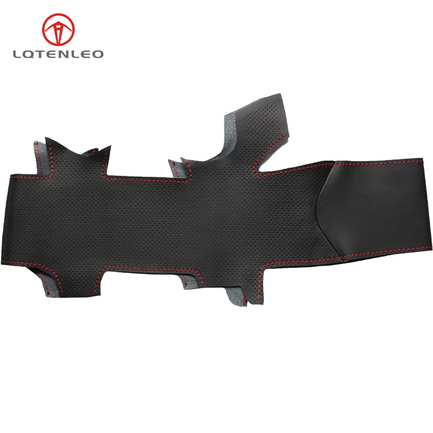 LQTENLEO Negro Artificial de Cuero cosida a Mano de Coche de la Cubierta del Volante para Hyundai Sonata 9 2016 2017 (4 Radios) 2