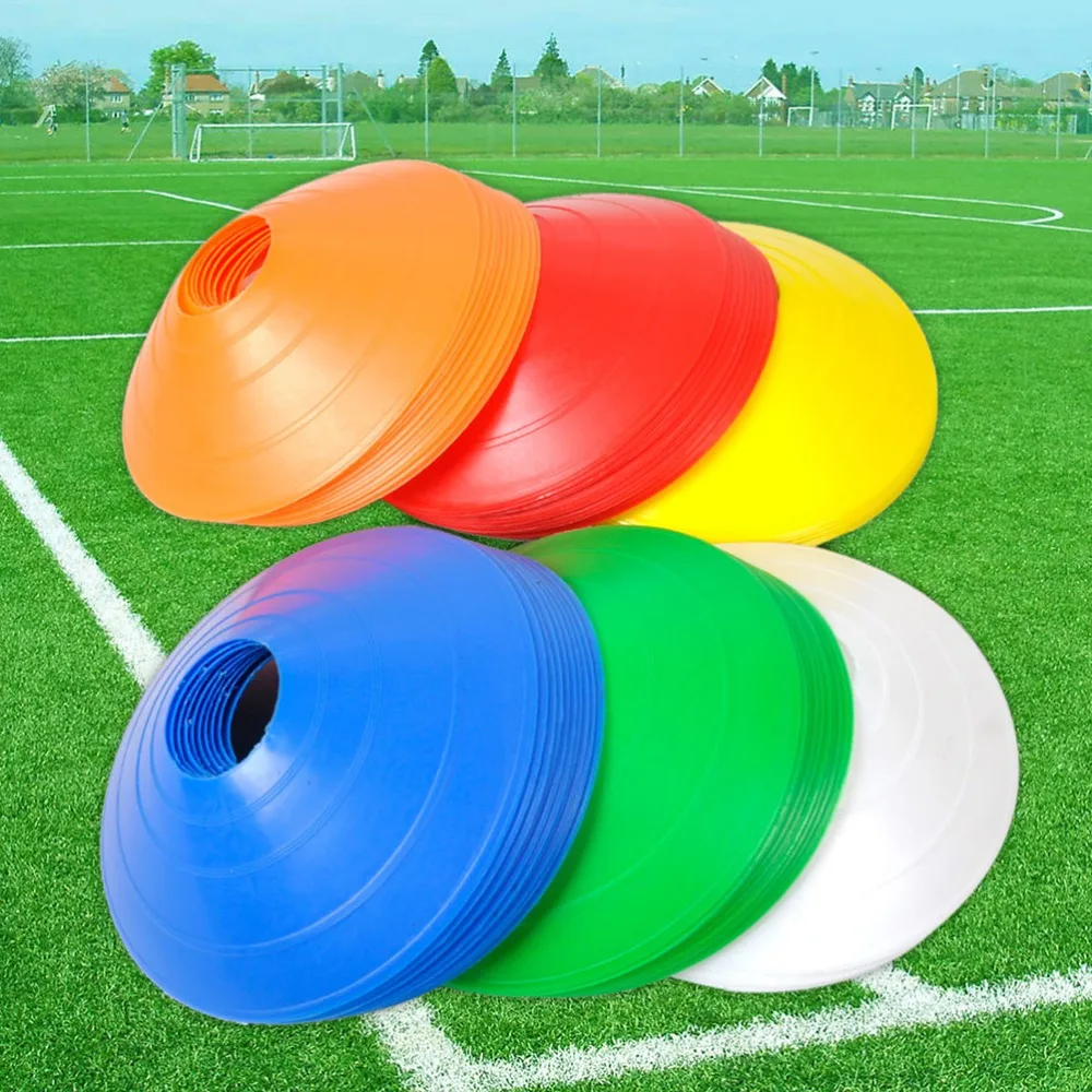 Nueva 10pcs/lot 19cm Conos Marcador de Discos de Fútbol de Entrenamiento de Fútbol de los Deportes de Entretenimiento Accesorios 2