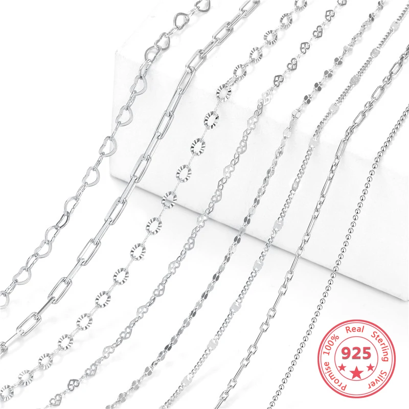 Versión coreana de La Nueva ley 925 Collar de Plata estilo Estético de la Ronda Cordón en forma de Corazón en forma de Cruz en forma de Delicado Colgante 2