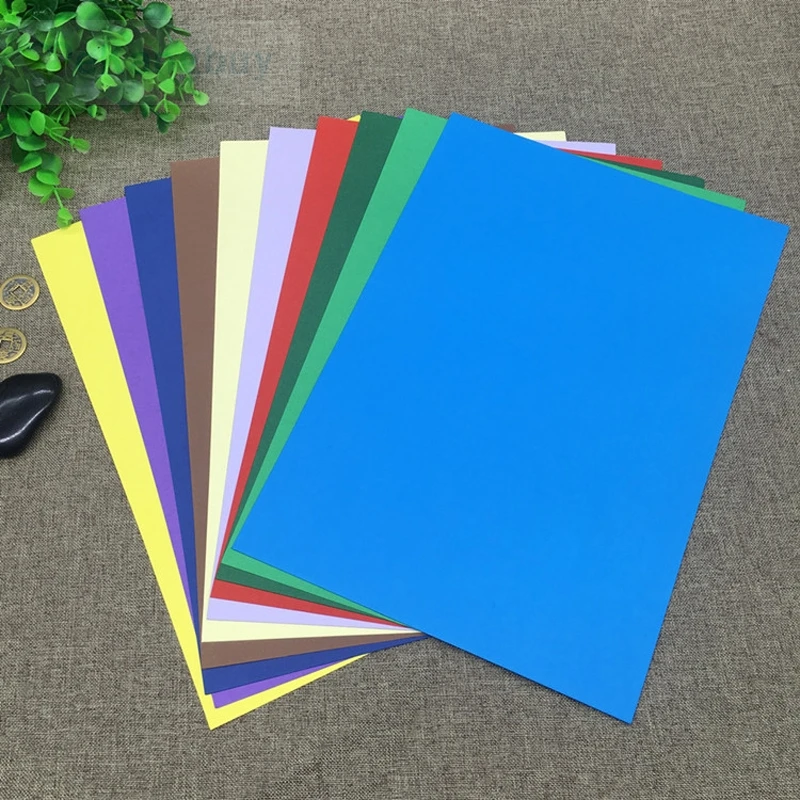 50sheets 180g Color A4 de Papel de Cartón DIY Fabricación de Tarjetas de Papel 2
