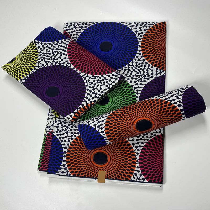Nigeria cera ankara africana de cera de la tela de impresión de cera de alta calidad de algodón para coser 2