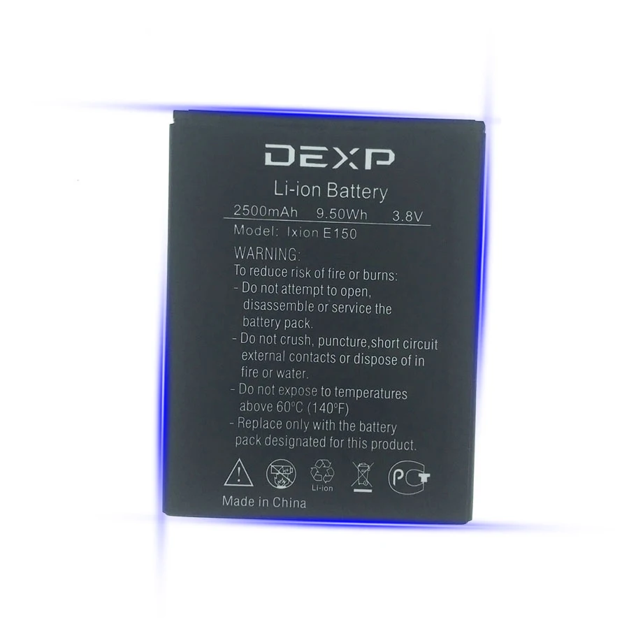 En Stock NUEVA Batería de 2500mAh Para DEXP Ixion E150 Alma Celular Bateria + Número de Seguimiento 2