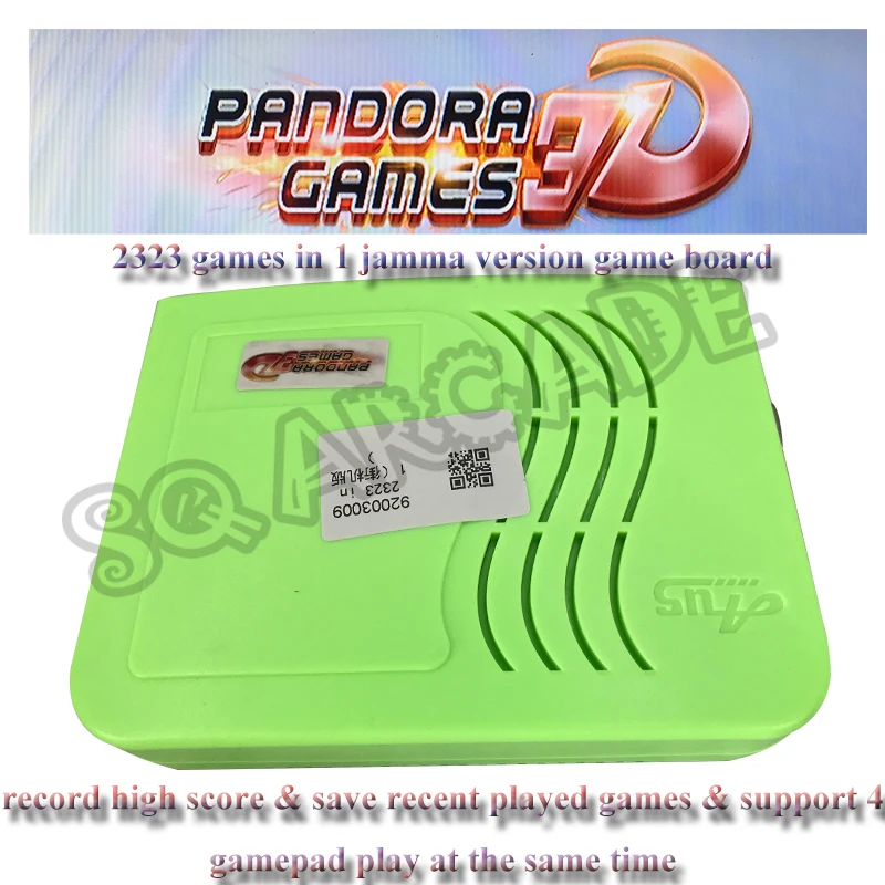 2pcs/lot de Pandora 3D Juegos de Juego de Arcada de la Junta 2323 en 1 Jamma Compatibilidad de la Versión 3p 4p Juego HDMI, Salida VGA para Monedas de la Máquina 2