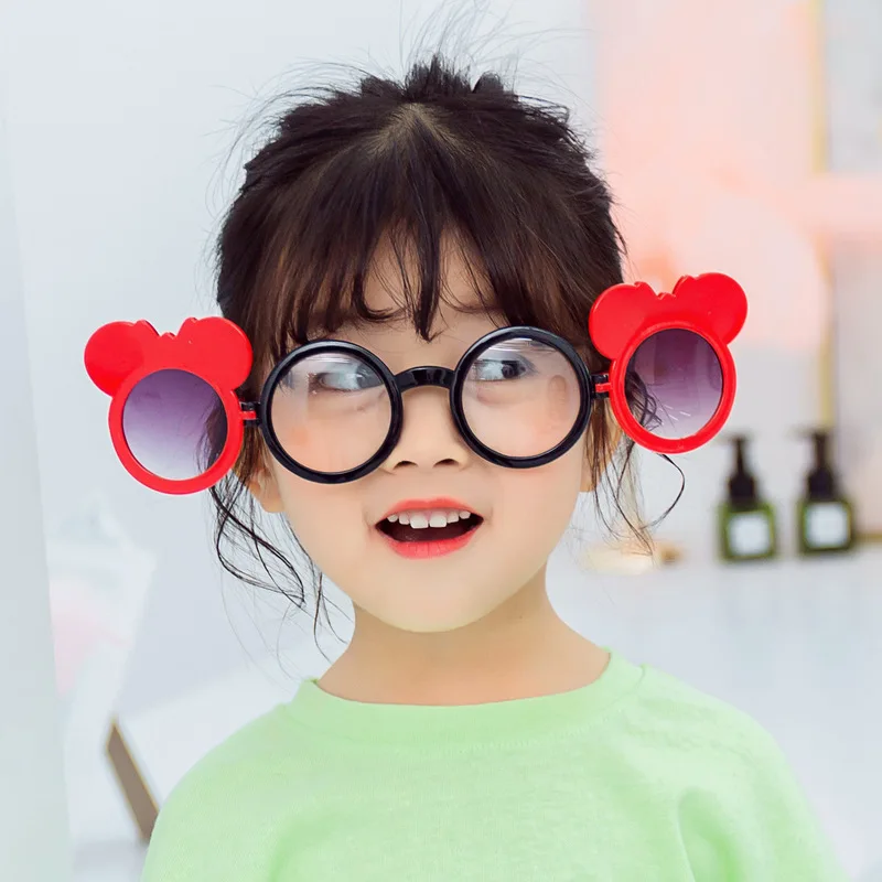 De dibujos animados de los niños de la red de Mini Mickey flip gafas de soporte de suelo lleno de moda de niña de las gafas de sol lm076p 2