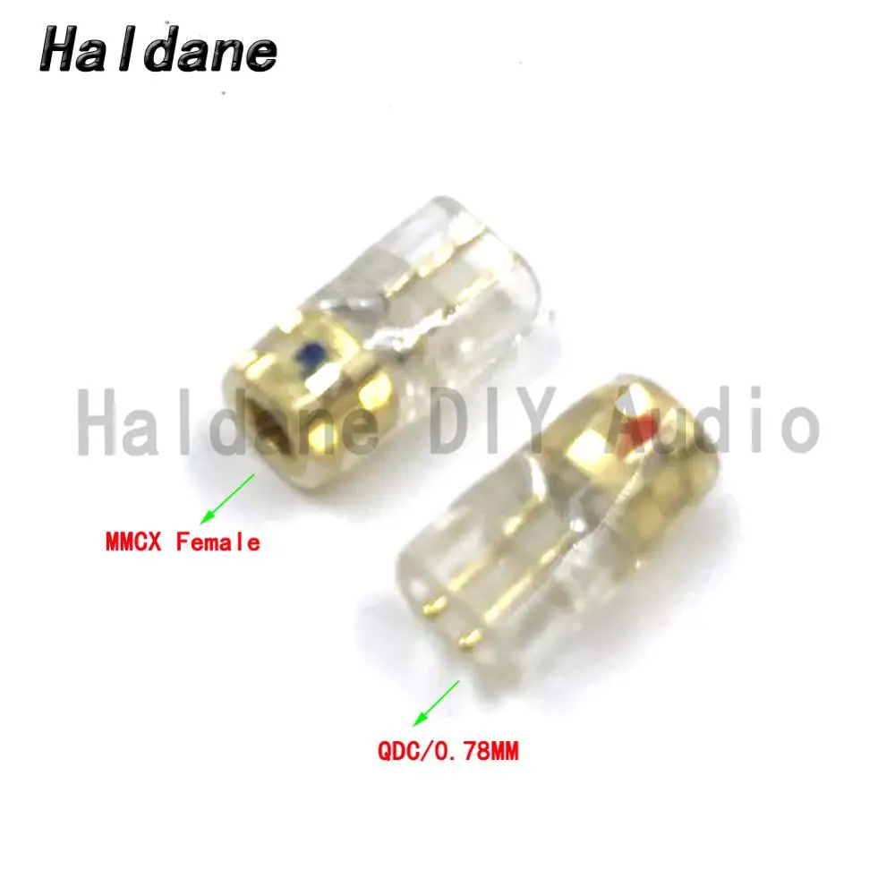 Envío gratis Haldane par de Auriculares de Tapón para QDC/0.78 mm Macho a MMCX Hembra Convertidor Adaptador 2