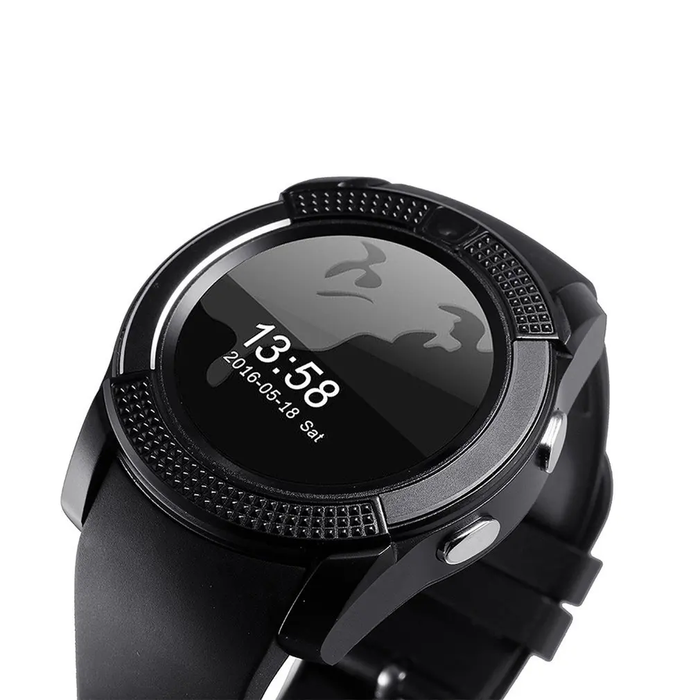 Impermeable Reloj Inteligente de los Hombres con Cámara Bluetooth Smartwatch Podómetro Monitor de Ritmo Cardíaco de la Tarjeta Sim reloj de Pulsera 2