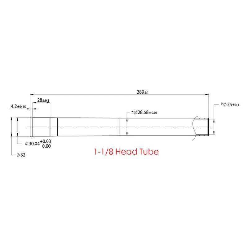 39,8 mm /32mm de Bicicletas Tubo de dirección Cónico del Tubo de la Horquilla Delantera Extensión de la Cabeza del Tubo de Alta Resistencia de Desgaste Resistente de Aleación de Aluminio 2
