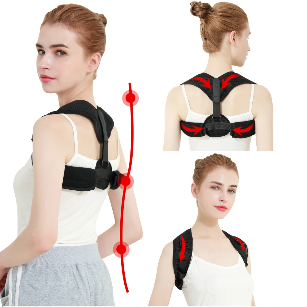Postura de la espalda Corrector Corsé de la Clavícula, Columna vertebral de la Corrección de la Postura de la Espalda Cinturón de Soporte para los Hombres de las Mujeres 2