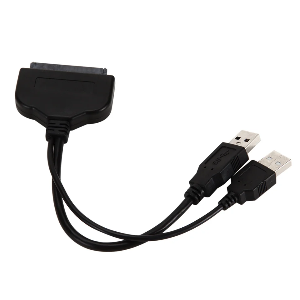 USB 3.0 A SATA de 22 Pin Adaptador de 2.5 Pulgadas HDD SSD de Alta Calidad USB 3.0 A SATA de Alimentación Externa de Unidad de Disco Duro Cable del Convertidor de 2