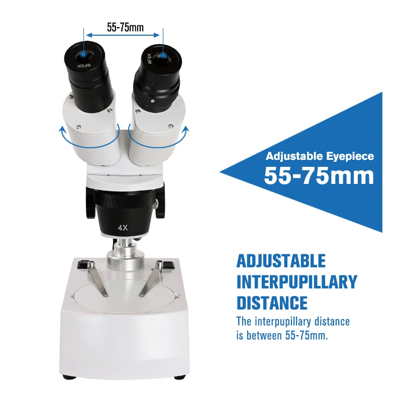 Zoom 20x, 40x, 80X profesional de Soldadura Binocular HD estéreo microscopio arriba/abajo luz LED de la fuente de la reparación del teléfono PCB industriales 2