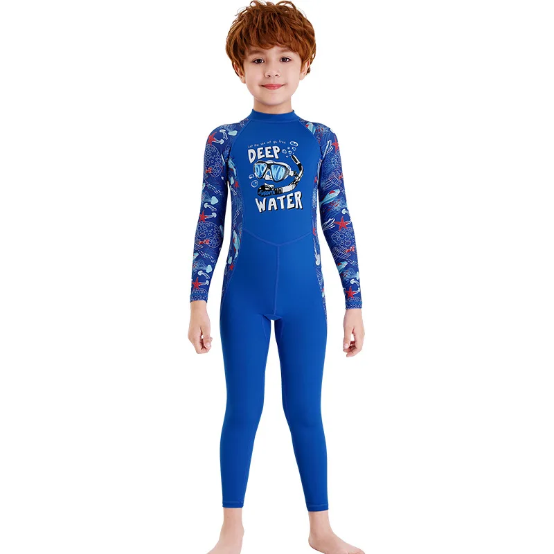 Los niños de Una sola pieza de los Niños Traje de Buceo Traje de Surf para chicos chicas Mantener Caliente de manga Larga protección UV trajes de baño Nuevo 2020 2