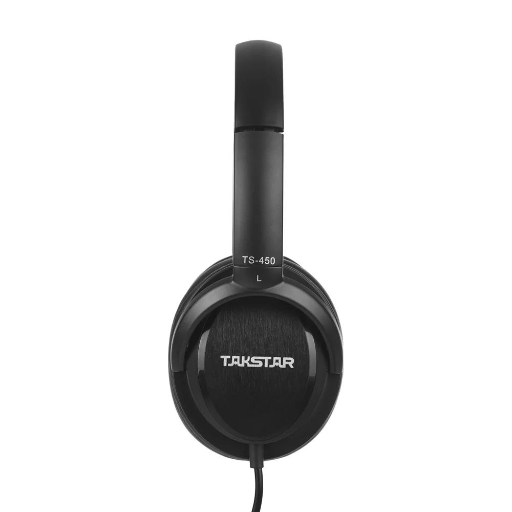 TAKSTAR TS-450 dinámica monitor de auriculares estéreo de auriculares DJ de cuero de la PU de las almohadillas para la grabación de música de monitoreo de la apreciación de juego 2