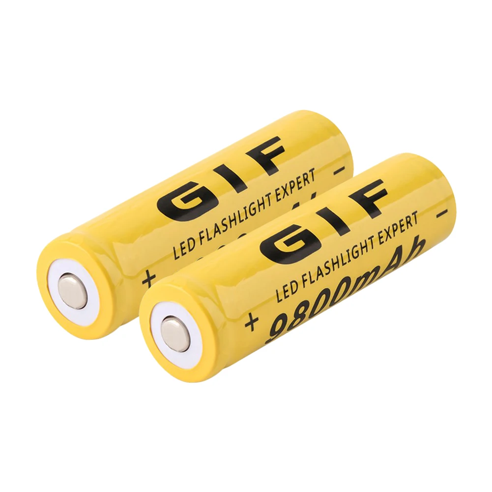 Nueva 8Pcs 3.7 V 9800mAh 18650 batería Recargable de León Batería + Cargador Para la Linterna Led Reproductor MP3 Mini Ventilador 18650 Batería de Ión de Litio 2