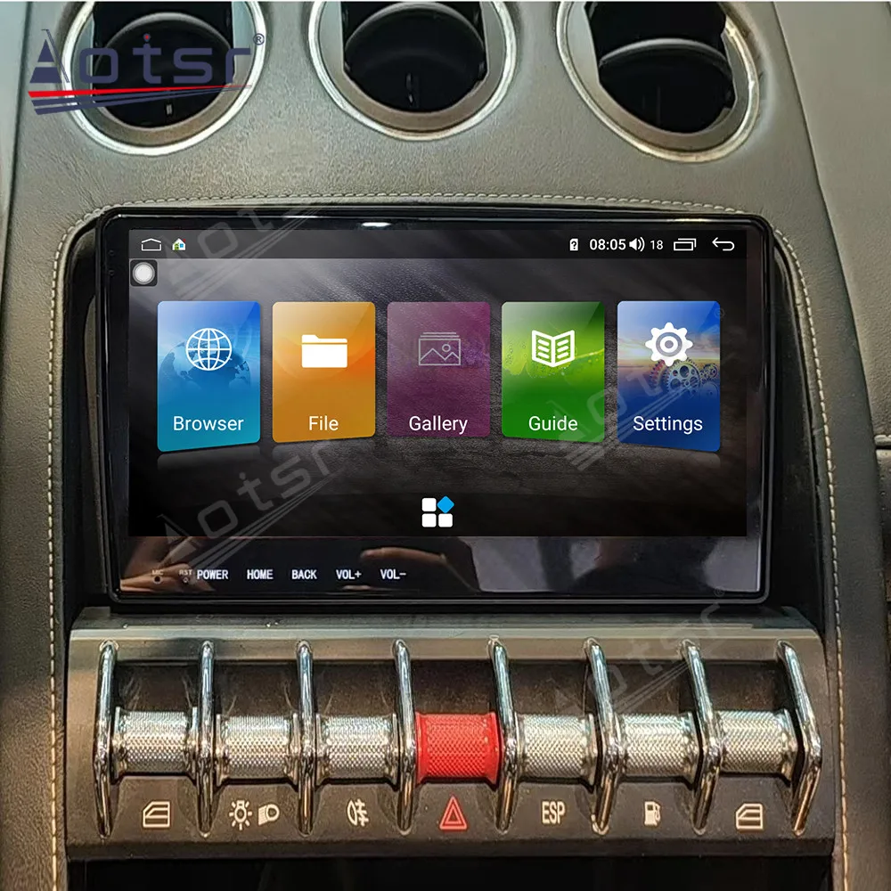 Android 10.0 Coche DVD GPS de Navegación Para el Lamborghini Gallardo LP 570 LP560 Automático de Pantalla de la Radio Estéreo Reproductor Multimedia de la Unidad principal 2