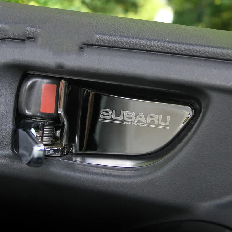 Coche de la Manija de la Puerta Tazón, Cubrir Parche de ajuste para el Subaru Forester Xv Outback Legado Impreza StI STI 2013-2017 Accesorios de coches estilo 2