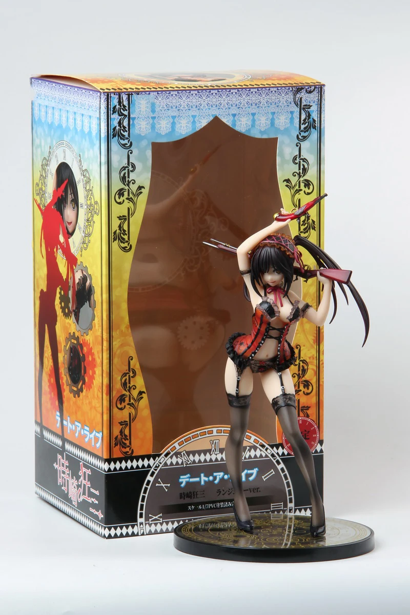 Anime FECHA en que VIVEN ⅱ Pesadilla Kurumi Tokisak Alphamax LUNA amiami Conejito Sexy Chica de PVC Figura de Acción de Juguete Adulto Coleccionables Modelo 2