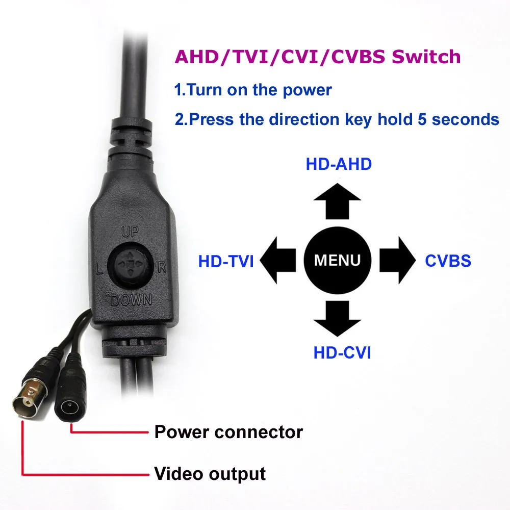 HD 4in1 AHD TVI CVI CVBS Módulo de la luz de las Estrellas de Baja Iluminación 0.0001 Lux NVP2441+IMX307 2mp Cámara CCTV de la Seguridad del tablero del PWB de 1080P 2