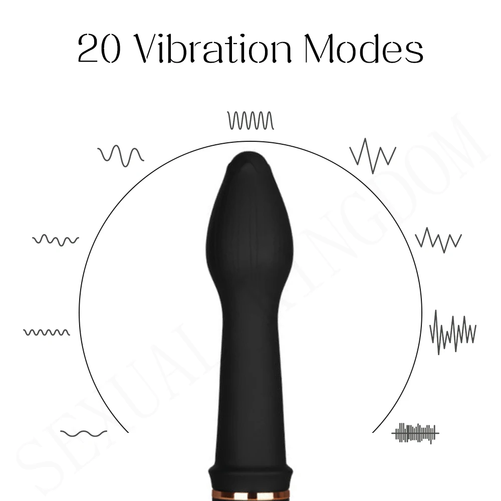 20-frecuencia Consolador Vibrador de Silicona Femenino Dispositivo de Masturbación G-spot Estimulación del Clítoris Vagina Masajeador de los Juguetes Sexuales para la Mujer 2