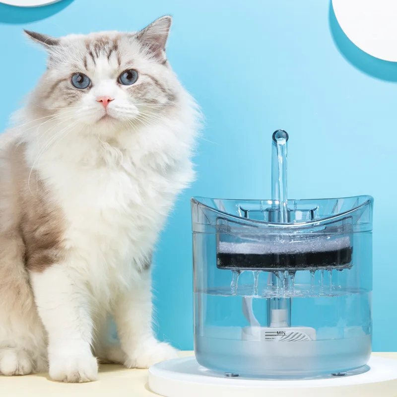 Automático Cat Fuente De Agua Con Grifo De Perro Dispensador De Agua Transparente Bebedero Para Mascotas Potable Alimentador De Filtros Sensor De Movimiento 2