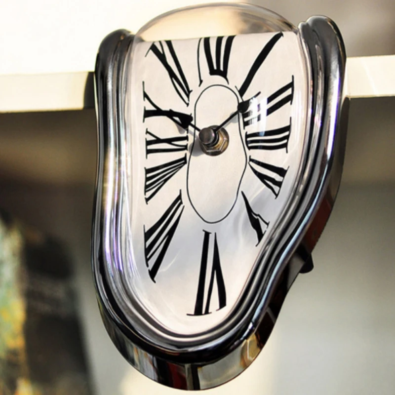 Fusión Distorsionada Relojes De Pared Surrealista Salvador Dalí Estilo Reloj De Pared Decoración De Regalo Casa Creativas Decoraciones . 2