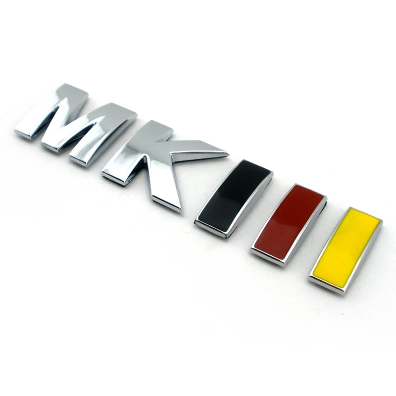 MKIII MK3 Coche de Arranque del Tronco del Portón trasero Cromado Insignia Emblema Decal Sticker MK3 Logotipo de la Marca 3 2