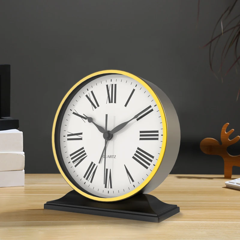 Negro Digital de Metal Escritorio de Oficina Reloj de la Decoración callada Sala de estar Reloj de Mesa de Diseño Moderno Reloj de Mesa Relojes de BW50ZZ 2