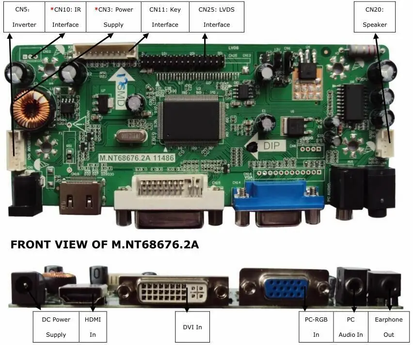 Yqwsyxl de la Junta de Control Kit de Monitor para NLB150XG01L-01 HDMI+DVI+VGA LCD de la pantalla LED del Controlador Controlador de la tarjeta de 2
