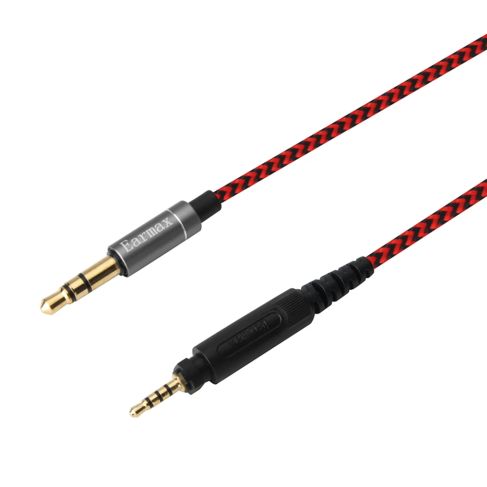 Actualizado Cables de Cables de Audio sustituto de Cables de Nylon para Shure SRH840 SRH940 SRH440 SRH750DJ SRH 840 940 440 750DJ Auriculares 2