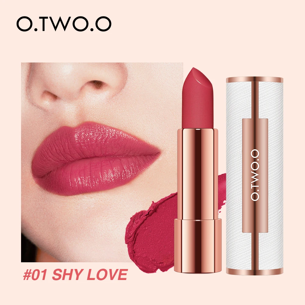 O. DOS.S Moda el Maquillaje lápiz de labios de Mujer Sexy Lip Stick kit de Regalo de Alta Calidad Impermeable barras de Labios Mate de Cosméticos Conjunto de 3 Colores 2