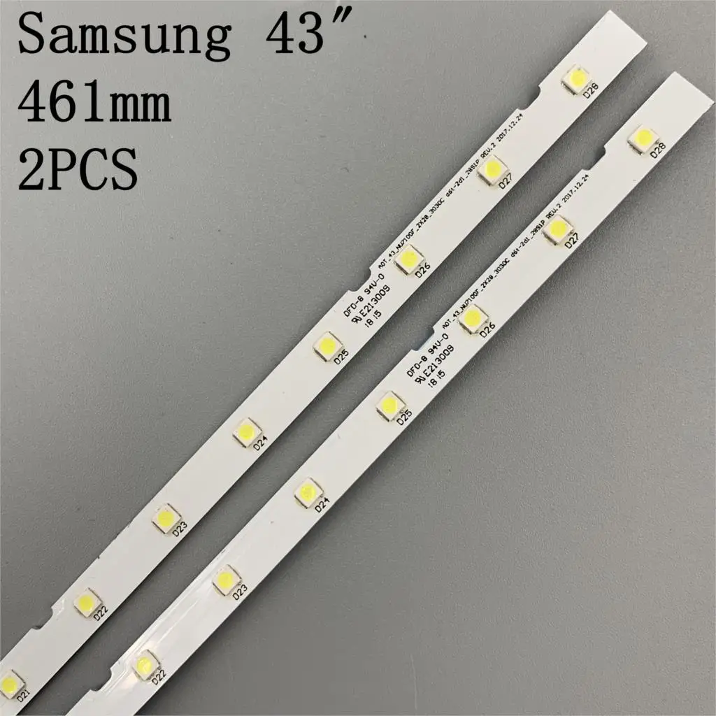 Nuevo 2 PCS 28 de Tira de LED de Luz de Tira para Samsung 43 