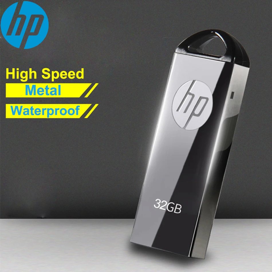 HP Metal a prueba de Polvo impermeable de la unidad flash usb pen drive pendrive de 16 gb/8 GB/32 GB/64 GB pulsera de memoria usb unidad flash gratis de regalo 2