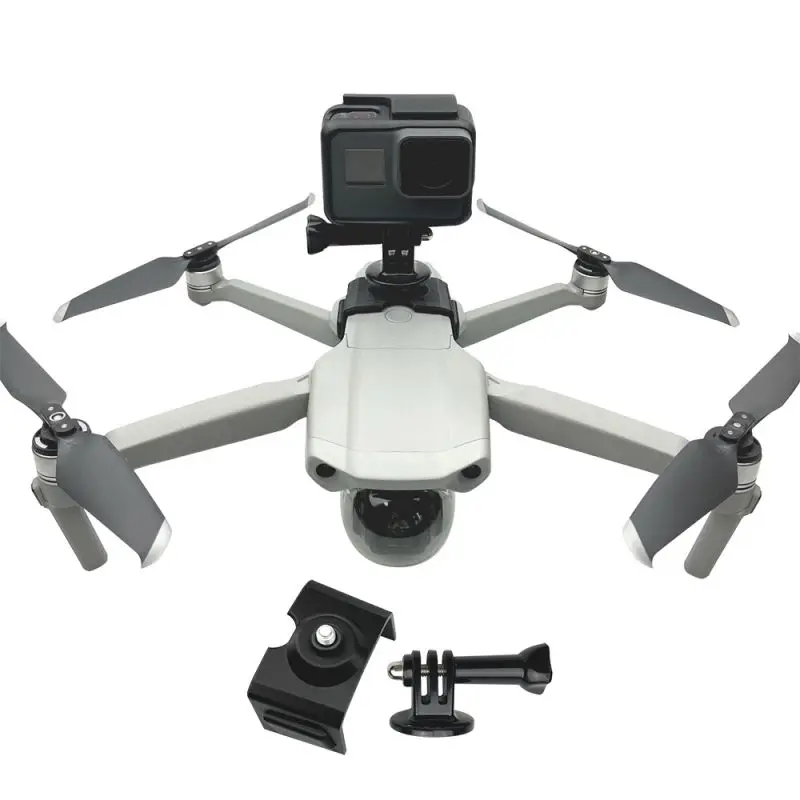 360 Grados Soporte de Montaje soporte Para DJI Mavic AIRE 2 Drone Cámara Adaptador de Soporte Para Gopro Kit de Acción 2