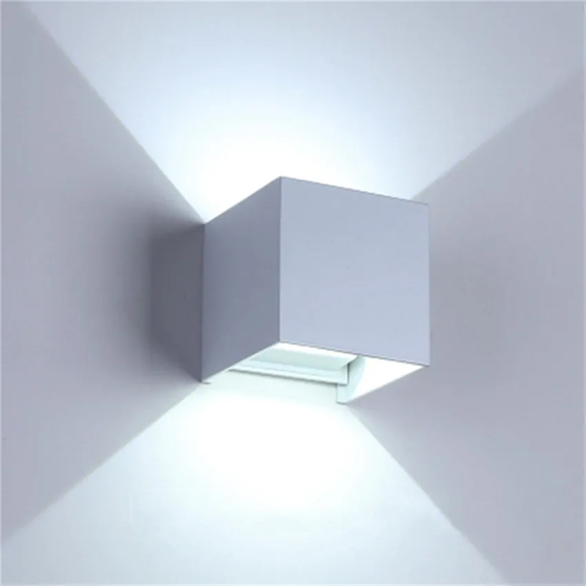 LED lámpara de Pared, Lámpara IP65 Impermeable en el Interior y al aire libre de Aluminio de la Pared de Luz Montada en la Superficie del Cubo de LED Jardín de la Luz del Porche NR-155 2