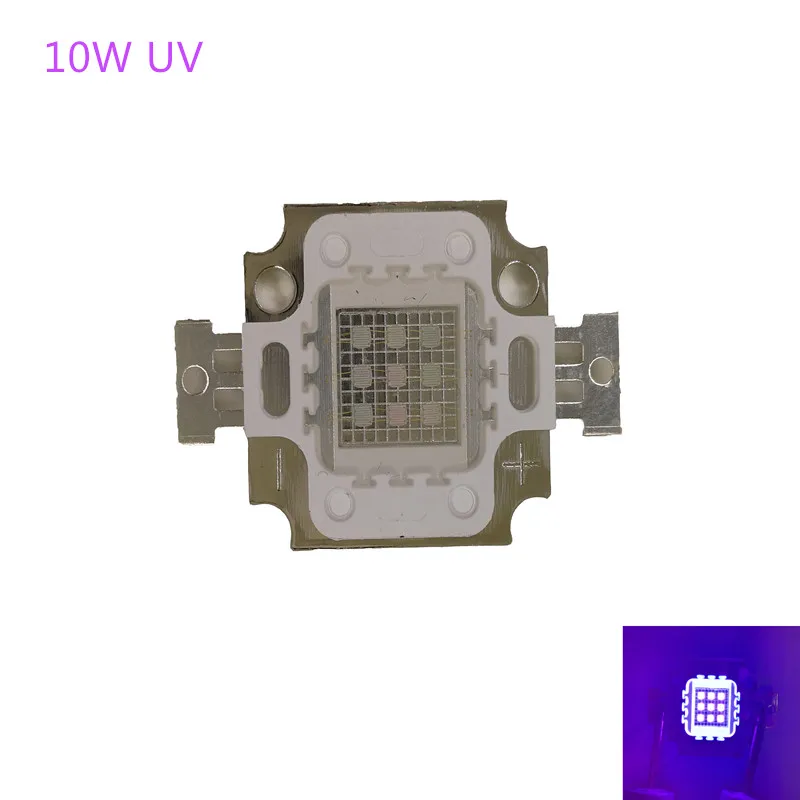3w 5w 10w 20w 30w 50w 100w led UV de la luz Ultra Violeta de Alta potencia Bombilla LED UV 365nm 375nm 385nm 395nm 405nm LED de luz Ultra Violeta 2