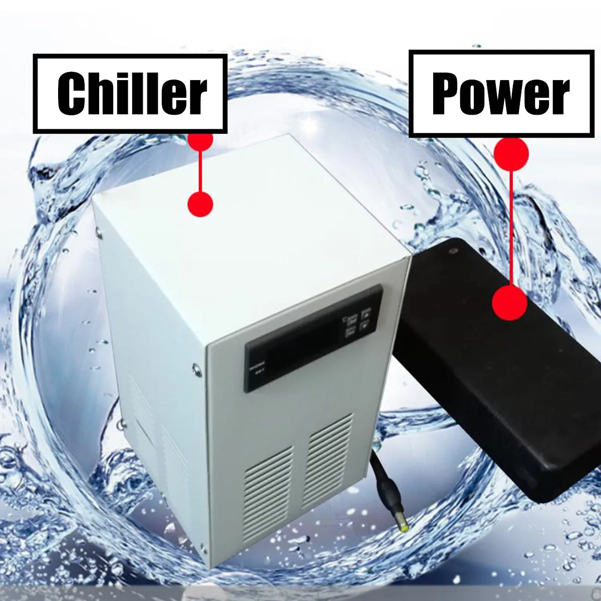 Pantalla LCD de Enfriador de Agua de Refrigeración del Dispositivo de 120W Tanque de Peces de Acuario Constante de Equipos de Refrigeración Temperatura de Herramientas de Control de AC110-240V 2