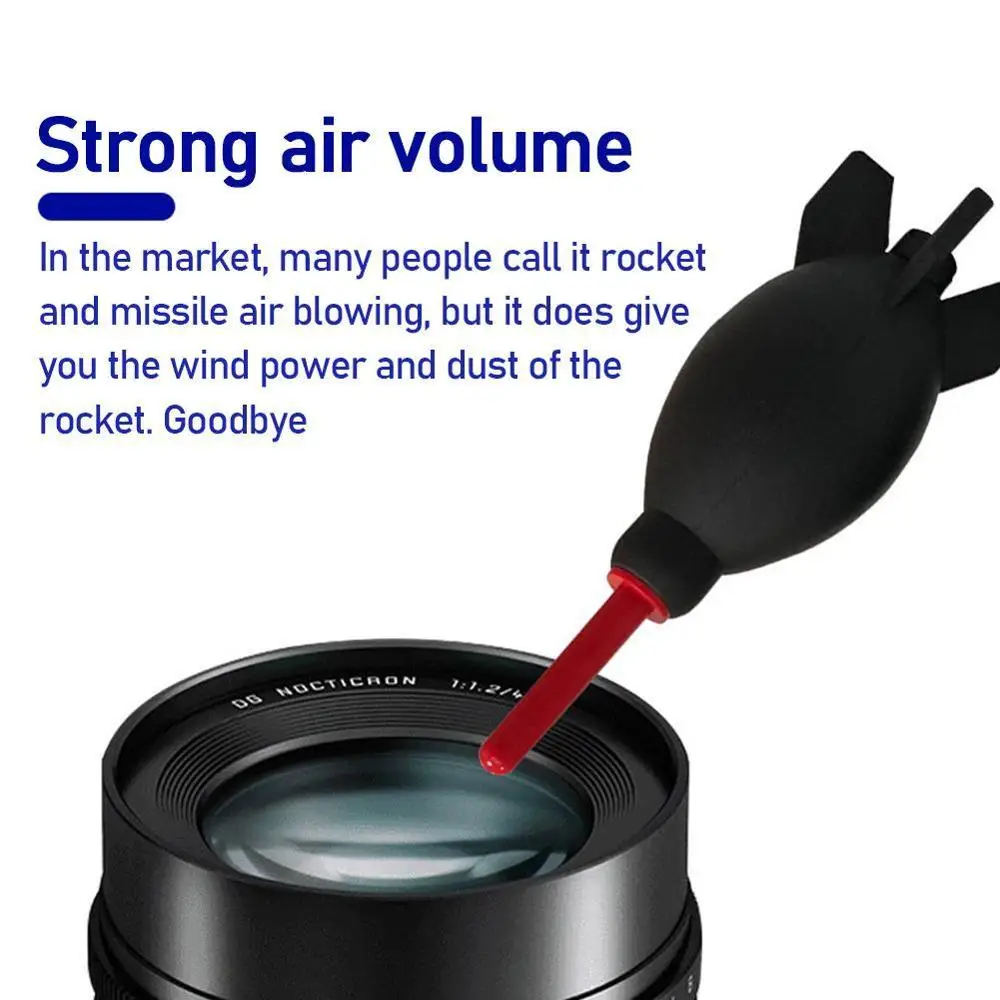 Cohete de Goma de la Bomba de Aire Soplador de Polvo de Limpieza Limpiador Para DSLR Lente de la Cámara Digital Universal para el Cañón de Nikon 2