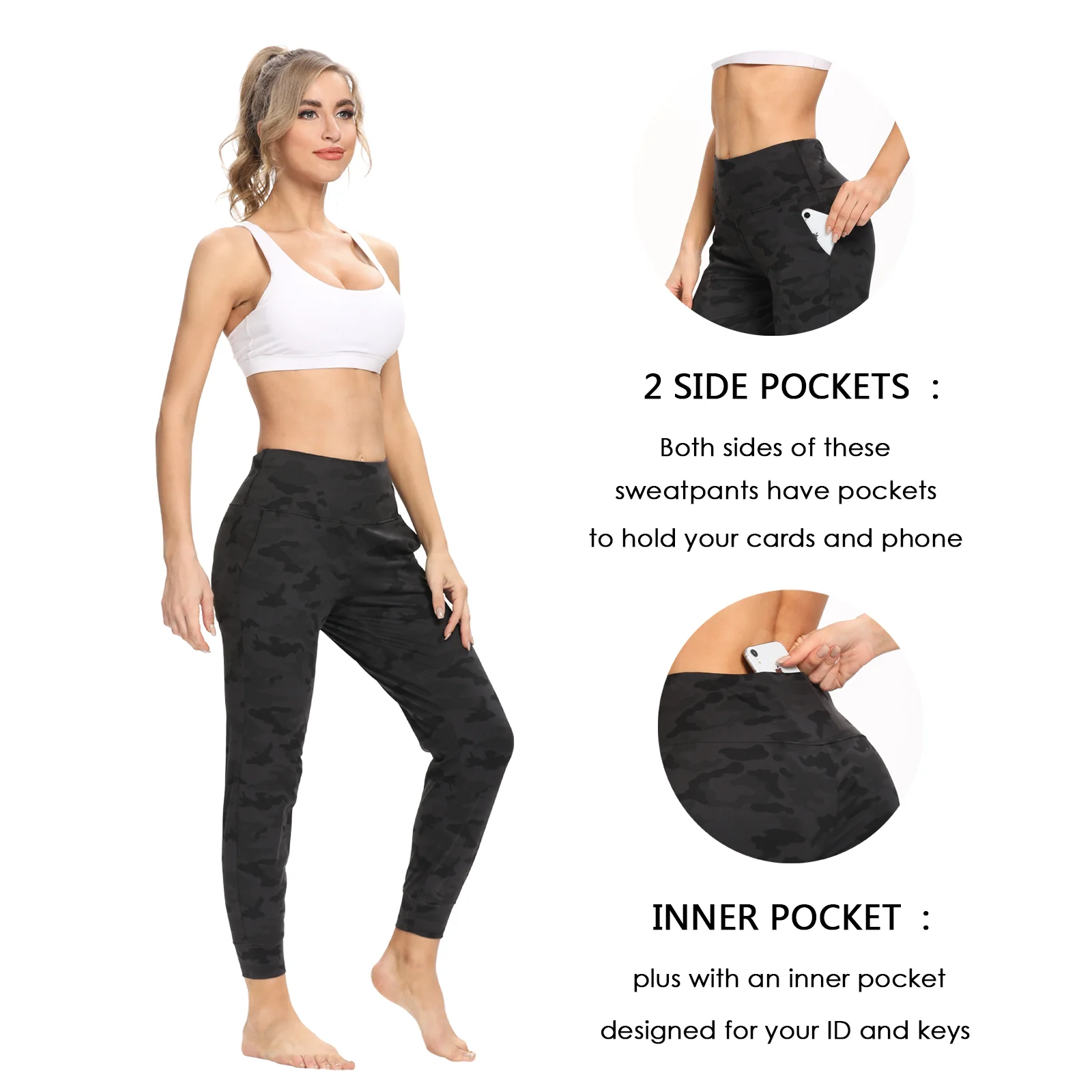 CAPMAP 2020 Nuevas Cintura Alta Yoga Leggings Push Up de los Deportes de la Aptitud de las Mujeres con Pantalones de Energía Tramo Gimnasio de Niña Cuerpo de la Conformación de Fondos de 2