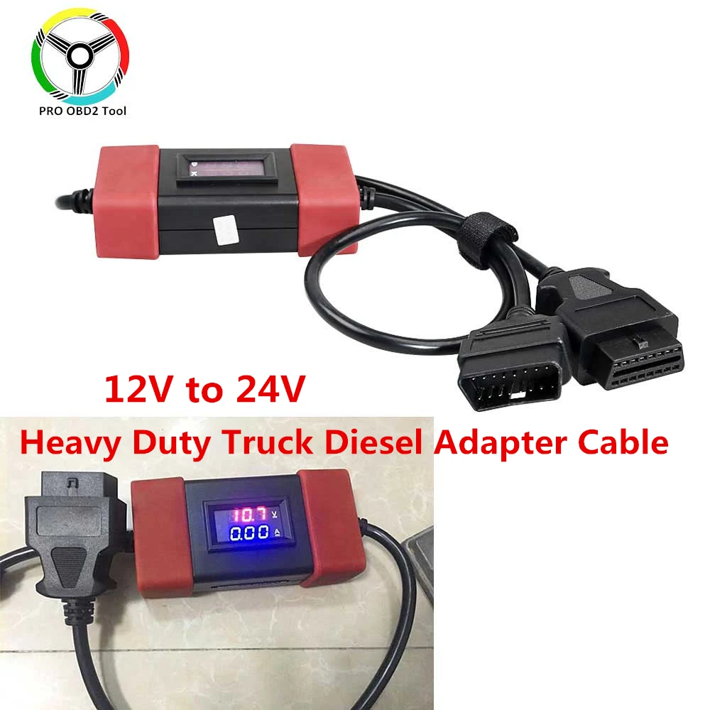La calidad de 24V a 12V a 24V de Camiones Pesados Diesel Cable Adaptador para el Lanzamiento X431 2