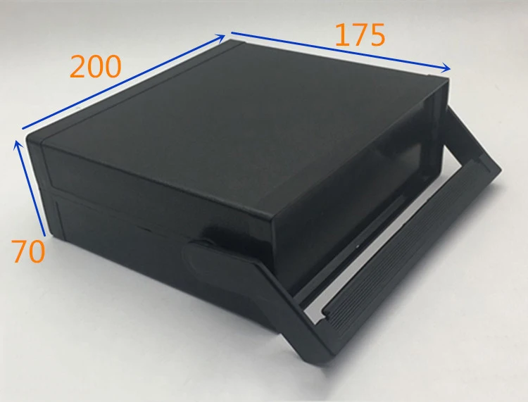 Electrónica carcasa de plástico cartucho de manejar el proyecto de la caja de unión del escritorio de oficina equipo de 200x175x70mm 2