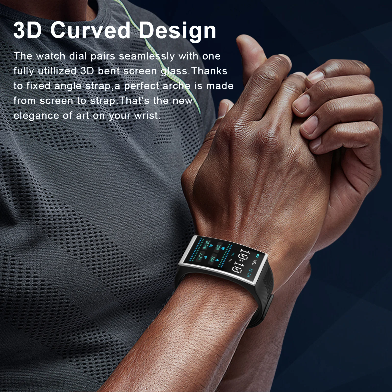 Nueva TICWRIS GTX Reloj Inteligente de los Hombres de Fitness Tracker Presión Arterial Mensaje Recordatorio de la prenda Impermeable IP68 de Deportes Bluetooth 5.0 Smartwatch 2