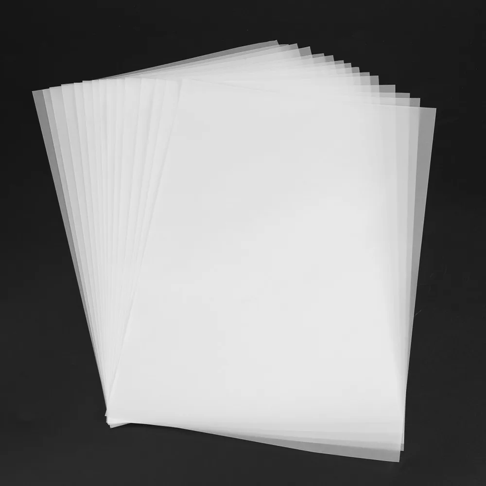 100pcs A4 Translúcido, Papel de Calco Copia de la Escritura de Transferencia de la Copia de la Hoja de Dibujo de papel de impresión de ácido sulfúrico de papel para la ingeniería 2