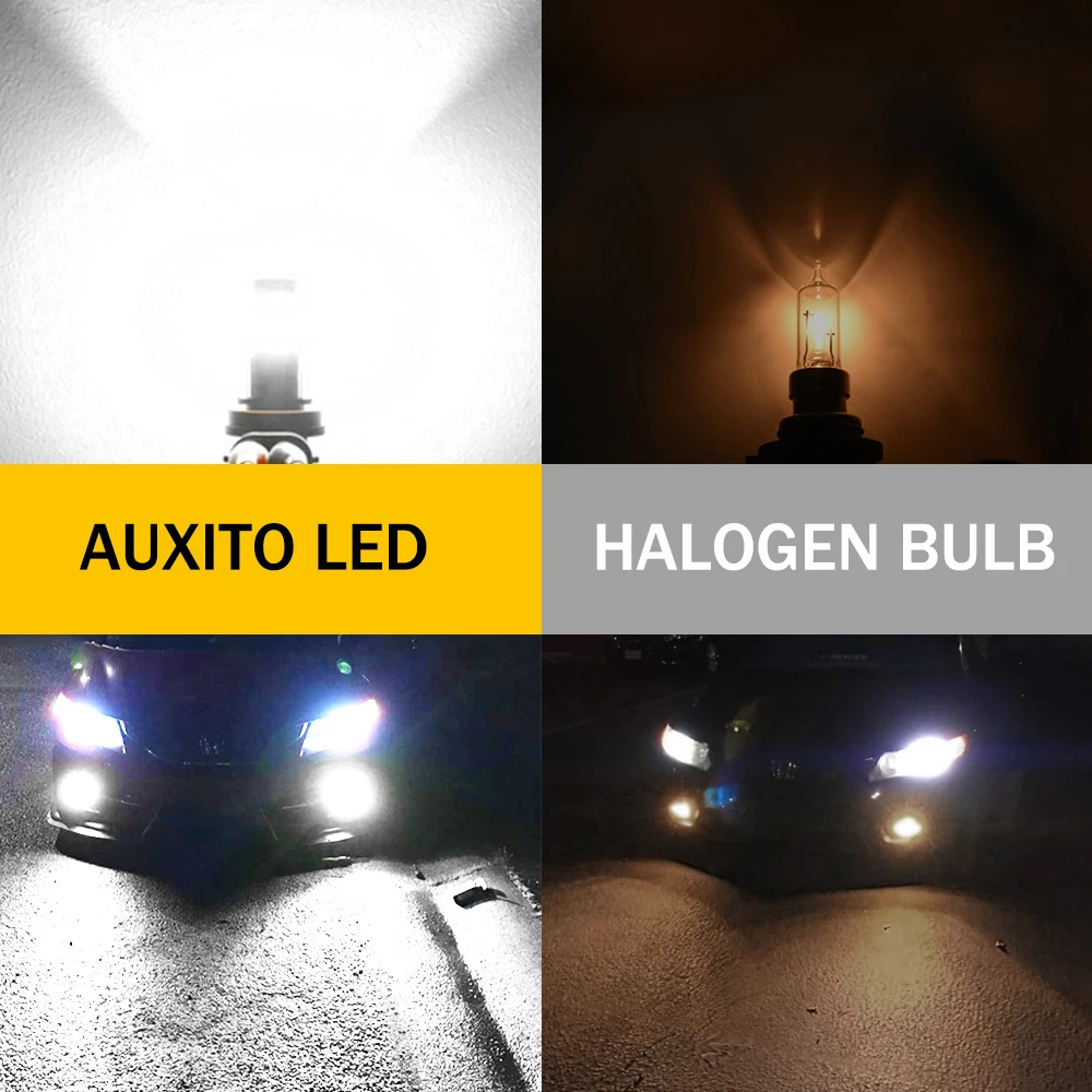 AUXITO 2Pcs H11 H8 H9 9006 HB4 faros Antiniebla LED para Mercedes Benz W124 W204 W210 W211 W203 W140 W202 W212 W213 LED Accesorios 2